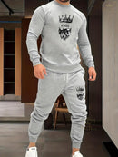 2 Pcs Fashionable Sweatshirt, Trousers For Winter